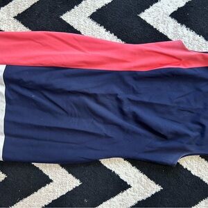 Lauren Ralph Lauren Navy and Cream Dress